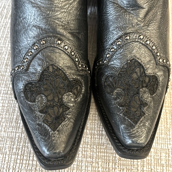 Corral Embroidery Studs Western Cowgirl Boots Pointy Toe A3038 Women's 6.5 - Picture 6 of 12